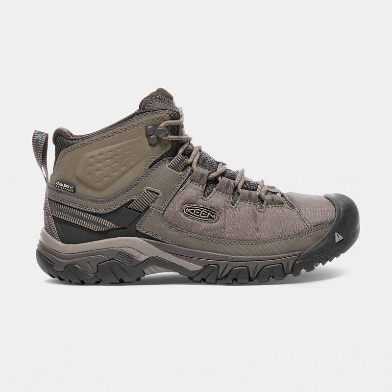 Keen Targhee Exp Waterproof Mid Mens Hiking Boots Khaki Online Sale (9652-OJUNF)